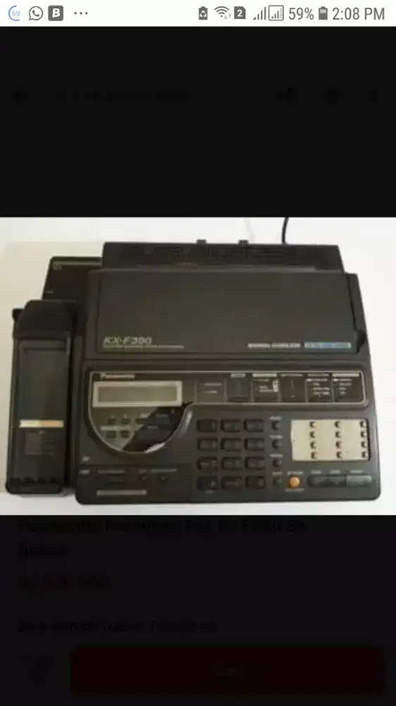 Faximile&amp;wireless phone Panasonic.barunya bisa 3jt an.