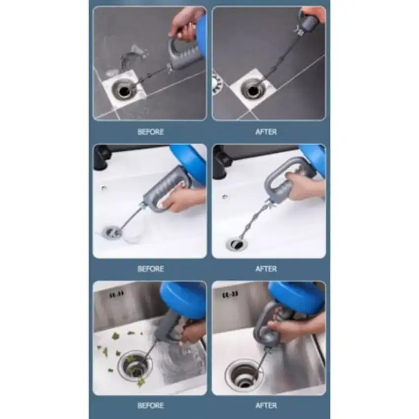 Pipa Cleaner 10 M -Alat Pembersih Pipa Mampet Pembersih Saluran Mampet