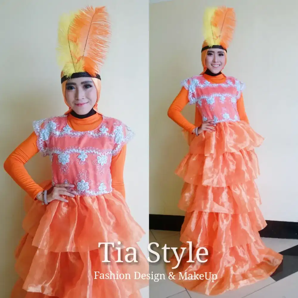 Gaun pengantin dress panjang second bekas