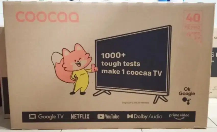 Coocaa 40 inch Smart Android Google TV digital garansi resmi