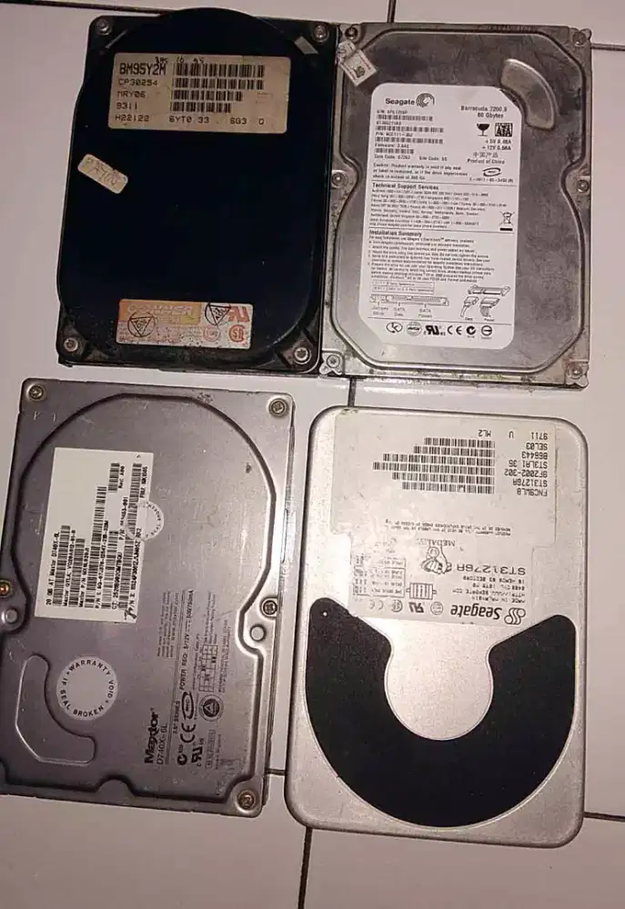 Hardisk ide 3Gb 6 8 10 Gb jadul nyala sempurna