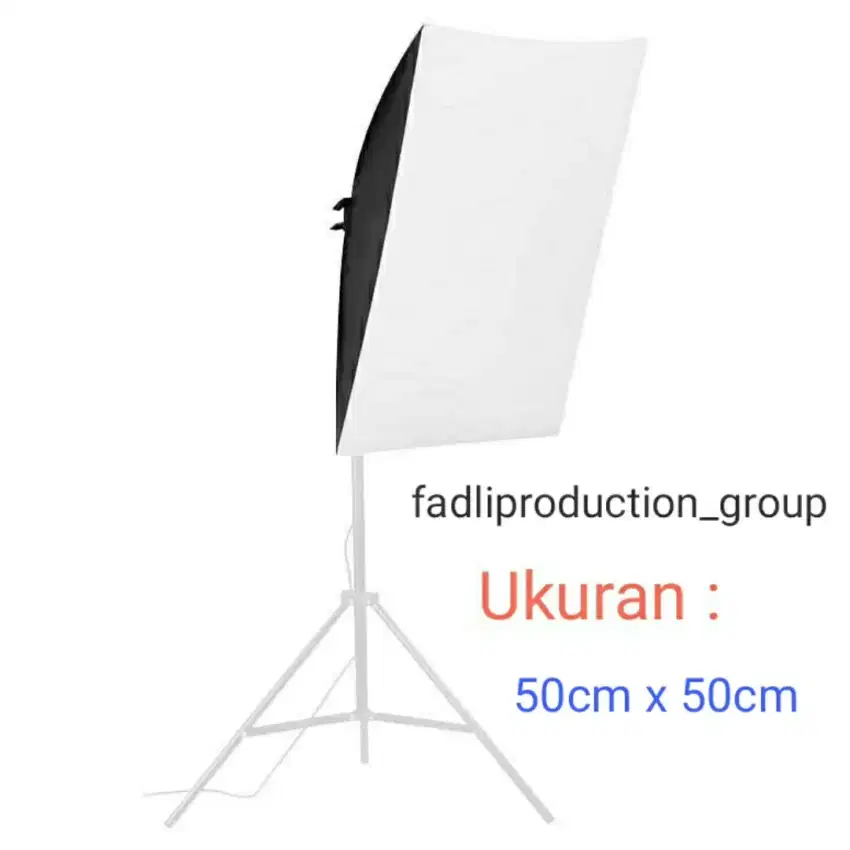 Lampu Softbox Reflektor petak 50cm x 50cm fitting lampu E27