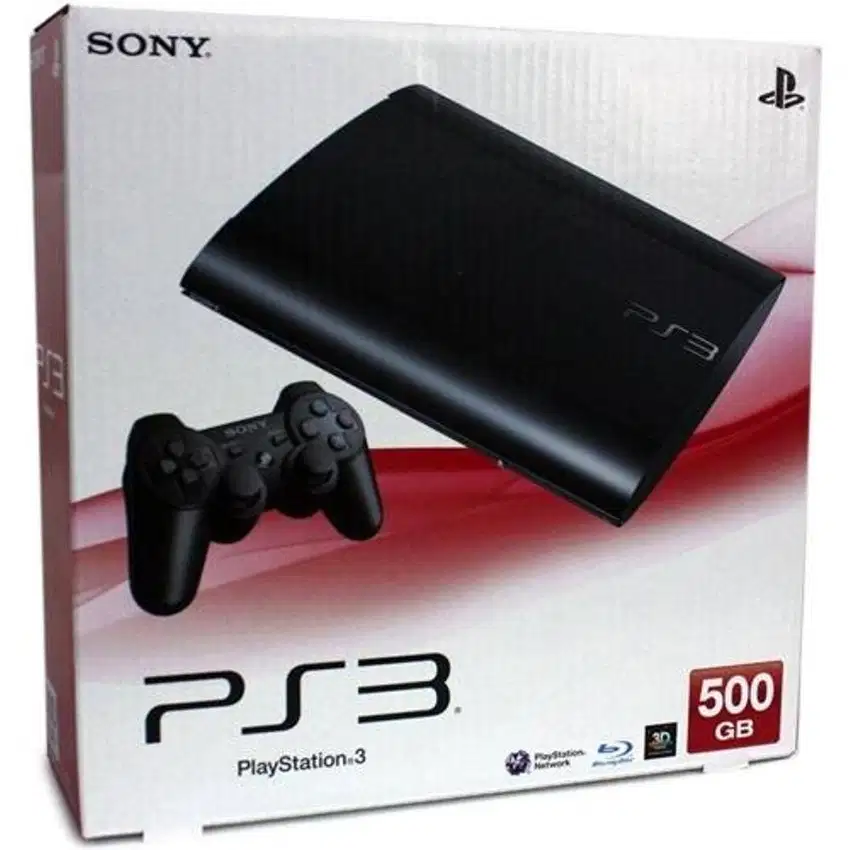 Promo-Promo New Ps3 Super Slim 500GB + 2 Stik Wireless OP