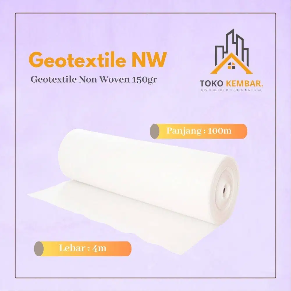 Geotextile Non Woven 150 gram - Uk 4m x 100m