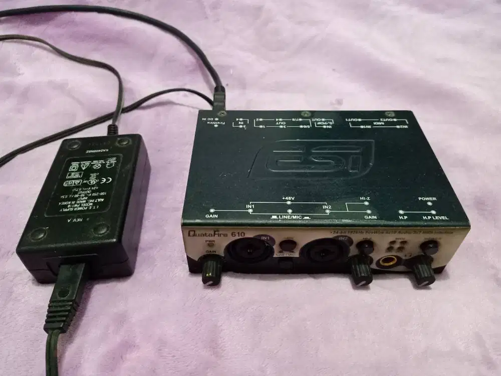Audio Interface f/Recording ESI Quatafire 610 1,85jt FreePC 1,5Jt