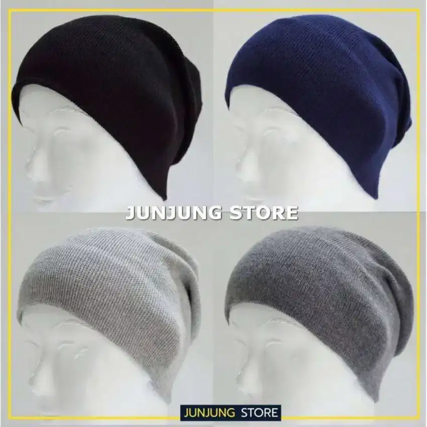 TOPI KUPLUK POLOS PLAIN BEANIE HAT Adem Nyaman dan Ringan