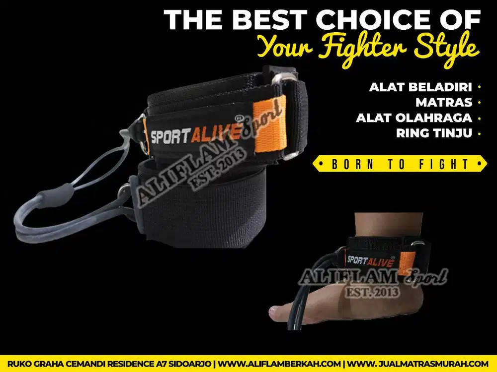 Karet Kaki Olahraga SPORTALIVE Karet Latihan Kaki Tangan Tendangan Oto