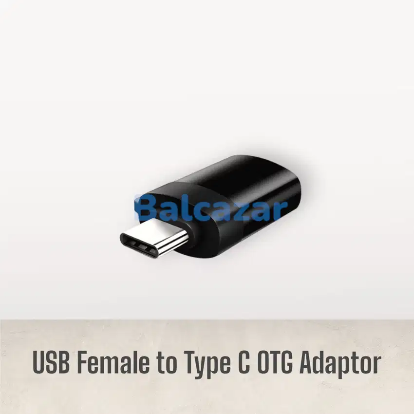 USB Female to Type C OTG Adaptor Handphone Smartphone Tablet Android