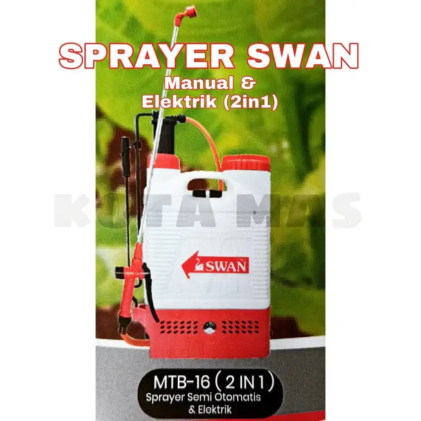 Sprayer SWAN Elektrik dan Manual ( 2in1 ) Alat Semprot Disinfektan