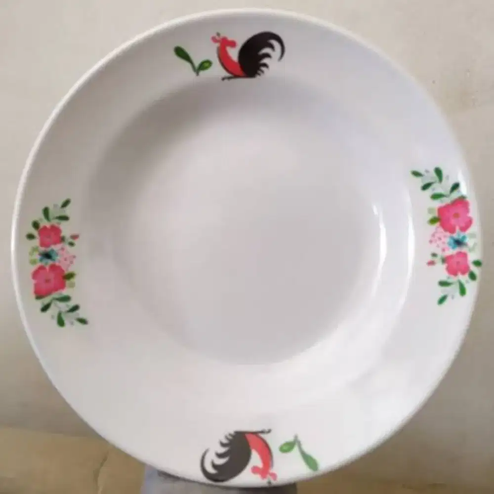 Free Ongkir Piring Makan Melamine Ayam Jago