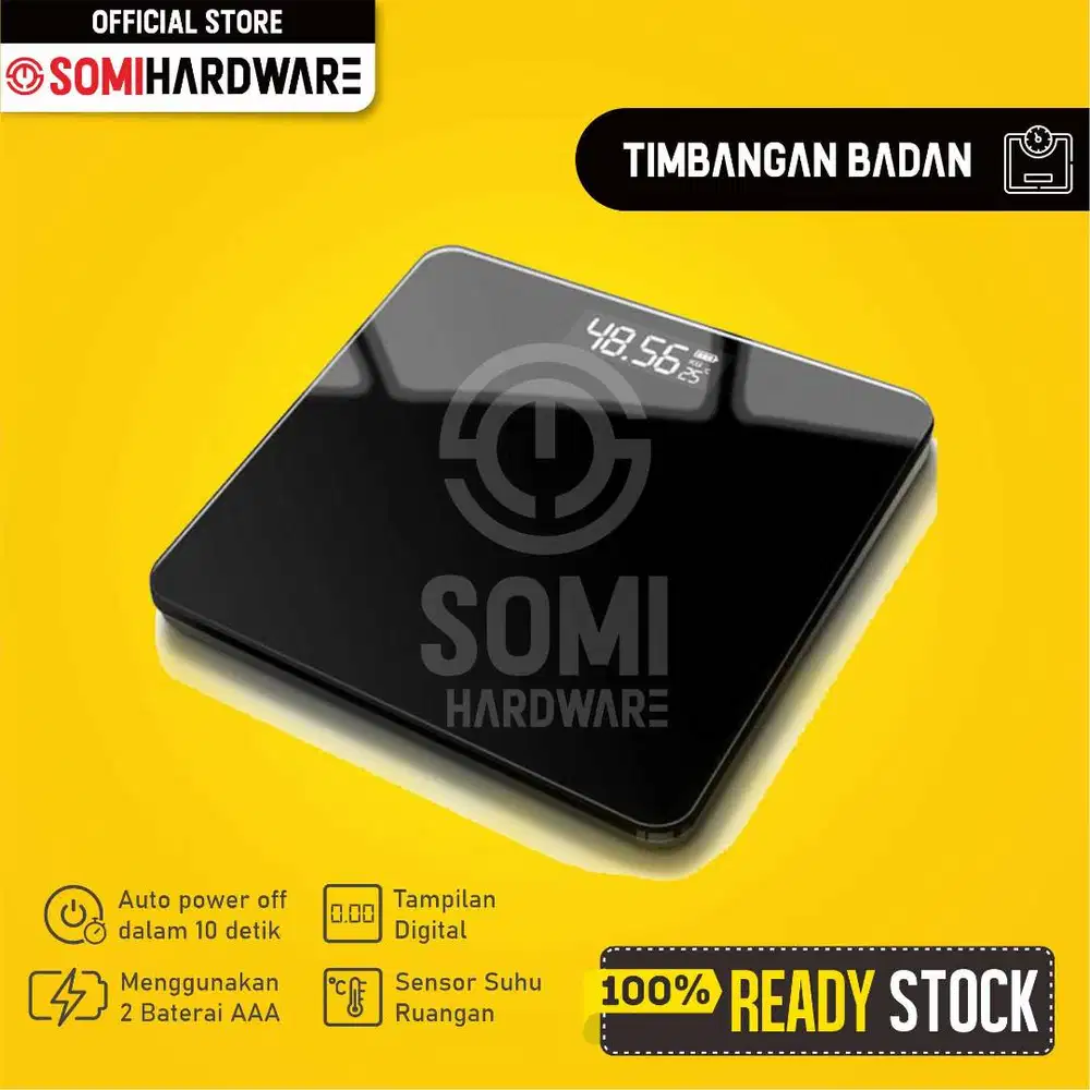 Timbangan Badan Digital + Temperature Battery
