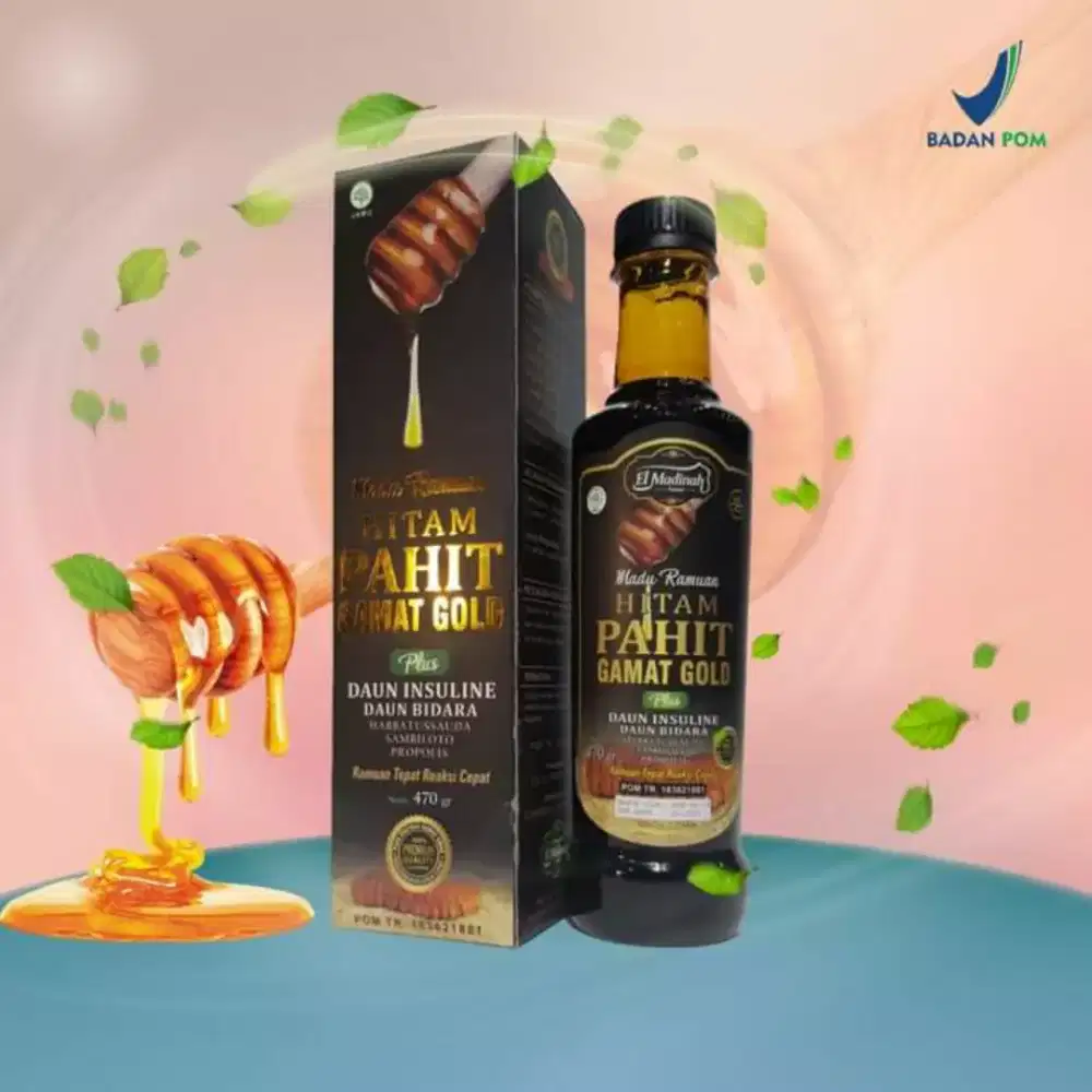 Jual madu hitam pahit gamat gold