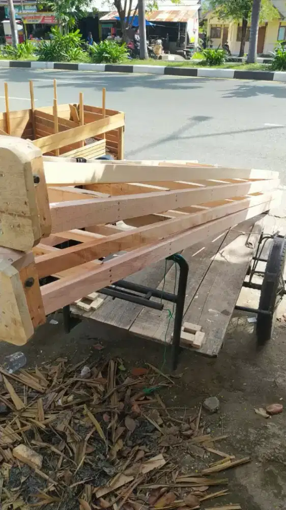 tangga kayu model lipat