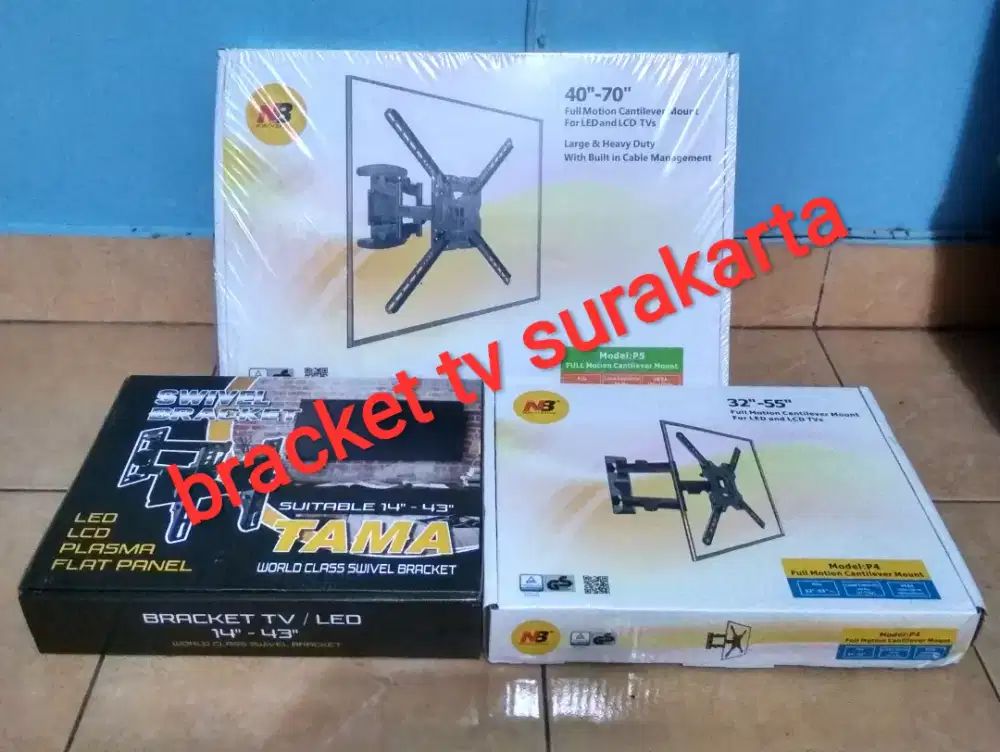 Bracket tv swivel (braket/breket)