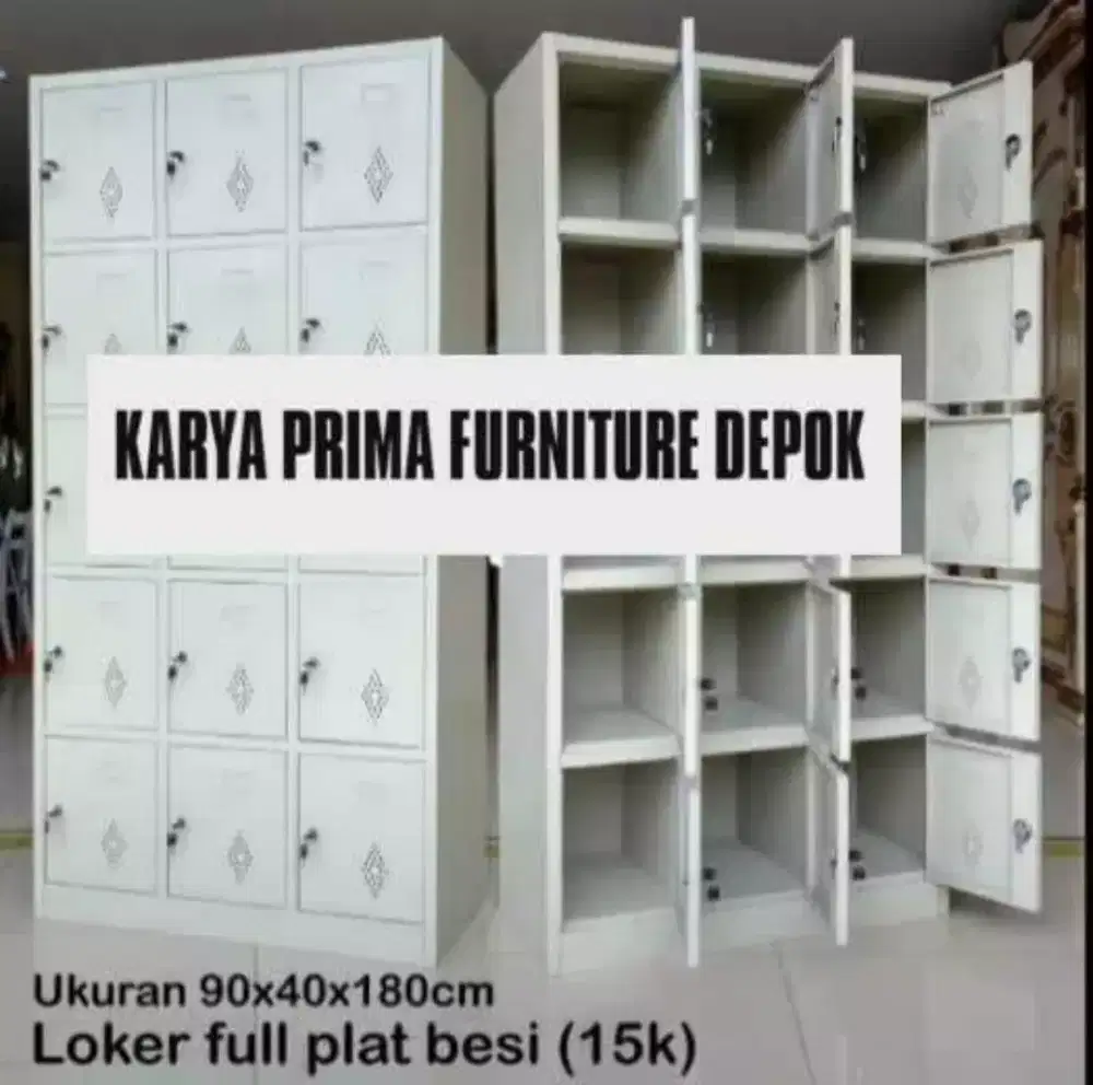 Lemari Arsip Loker Besi 15 Pintu 2.500.000kuat awet free ongkir pasang