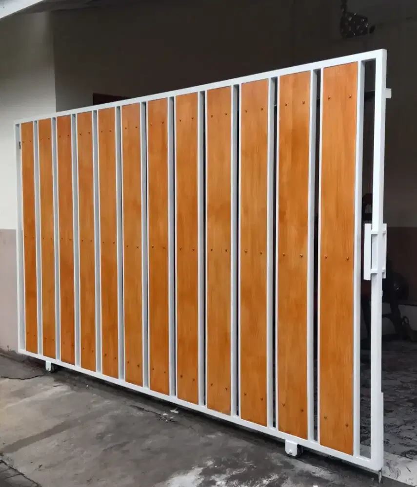 Pintu pagar. Pintu gerbang Lipat. Dorong. Sleding. Railing tangga dll