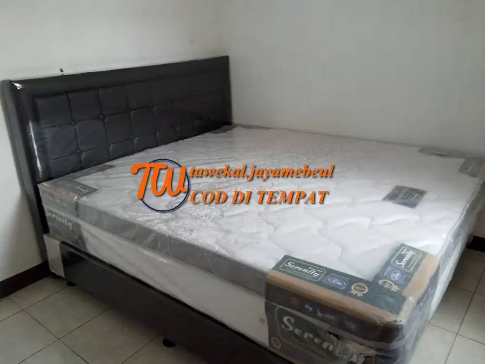 SPRINGBED ELITE PLUSTOP TEBAL 33 CM ANTI BAKTERI GARANSI 15 THN FULSET