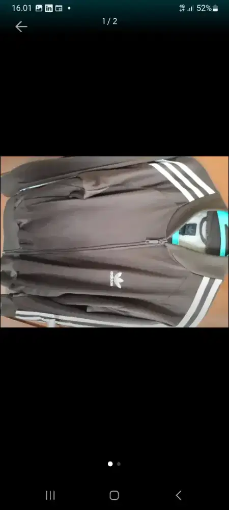 Jacket adidas coklat
