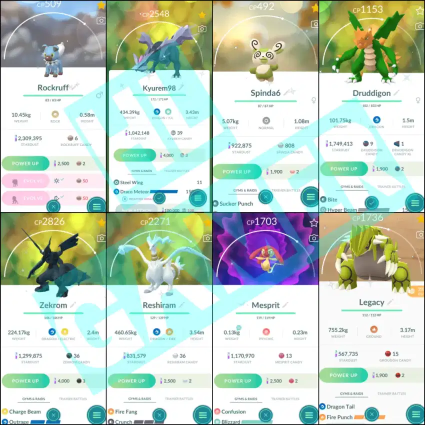 TRADE ALL SHINY POKEMON GO