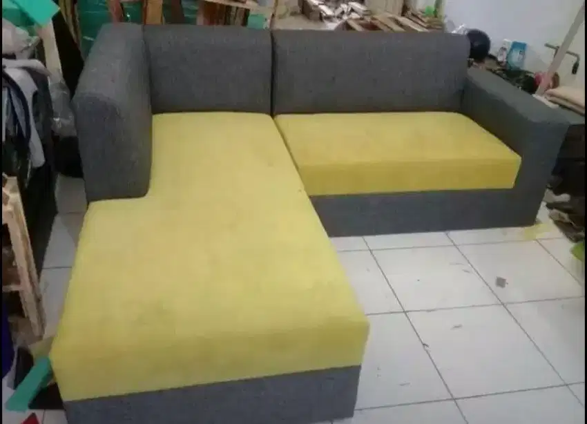 Sofa Leather Minimalis / Sofa santai