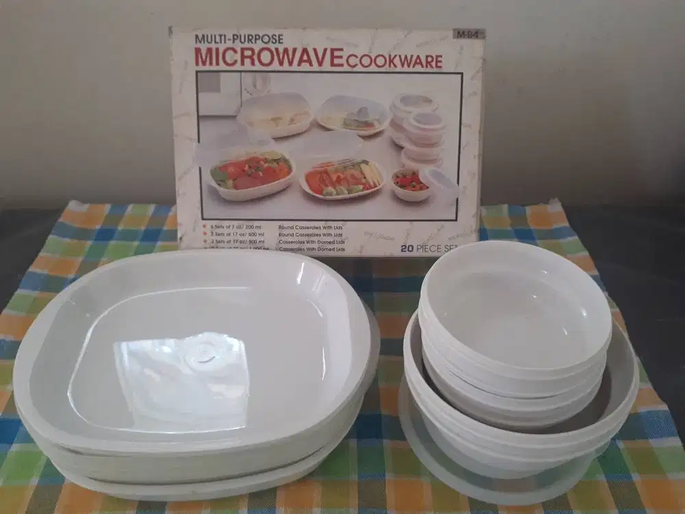 20 pcs Multipurpose Microwave Cookware (P-88) Wadah Masak Makan