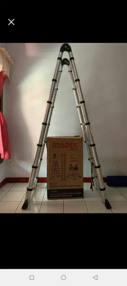 Tangga teleskopik double stadex