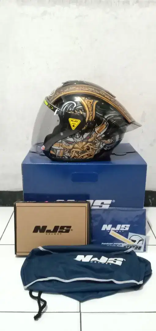 Helm NJS Kairoz fullset + spoiler ori murah