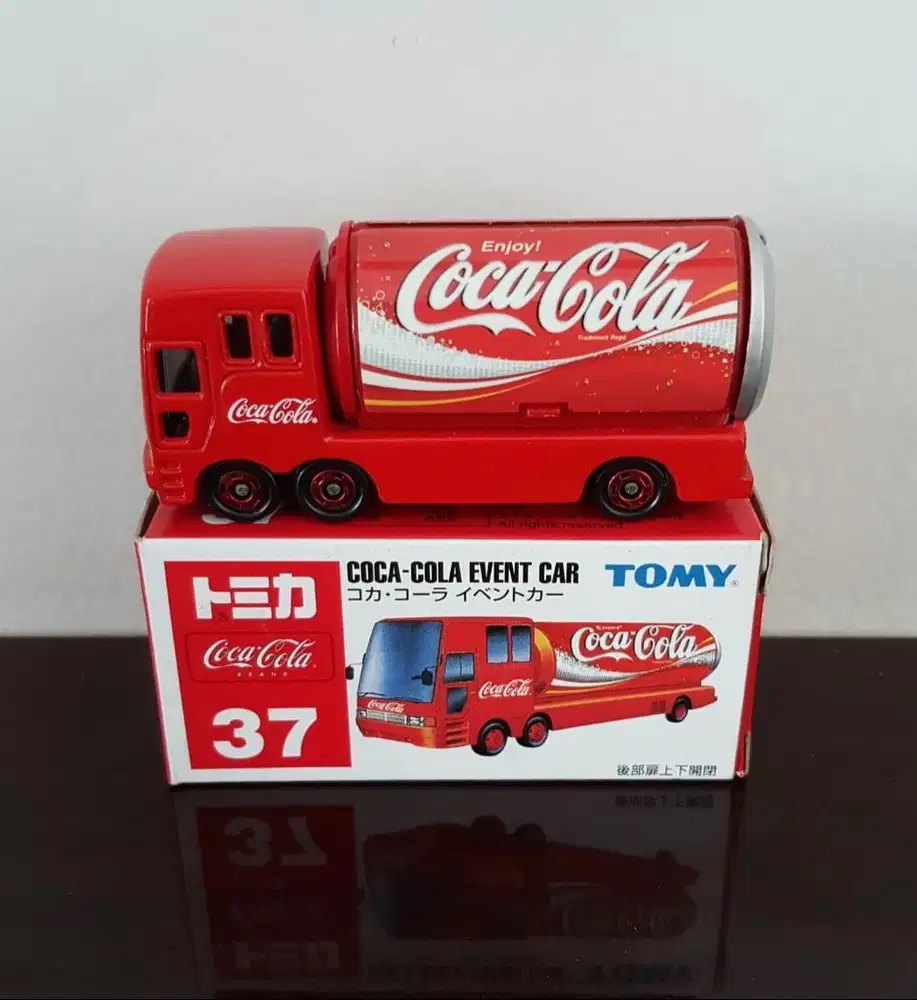 Tomica Coca Cola Event Car Blue Tomy No.37