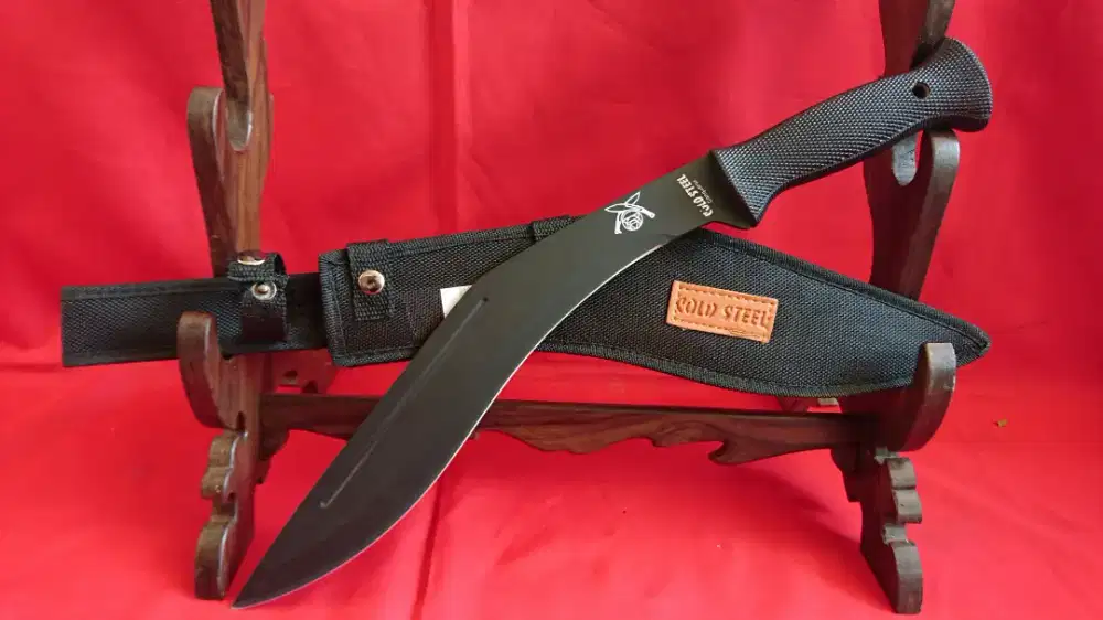 Parang/Pisau Kukri Gurkha Bilah Baja Cold Steel