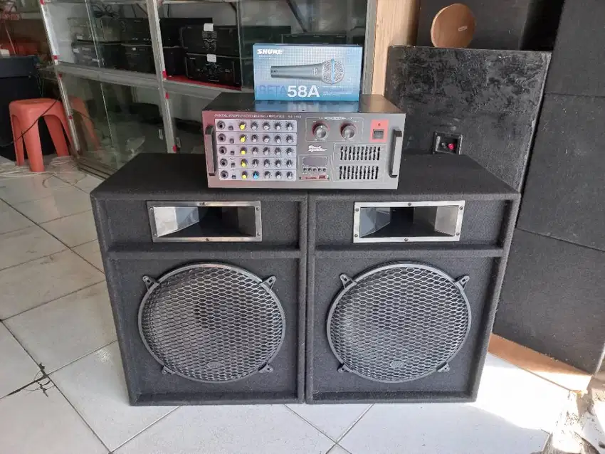 Paket Karaoke Blackspider Speaker 15 harga promo