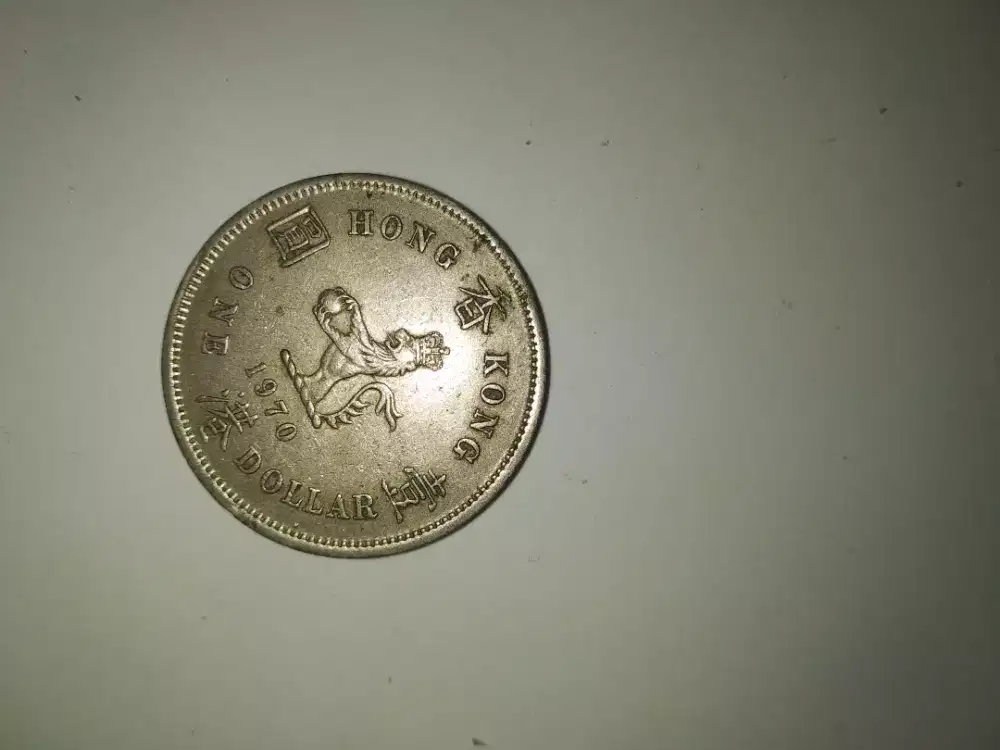 Uang Logam Kuno Dollar Hong Kong Queen Elizabeth Tahun 1970