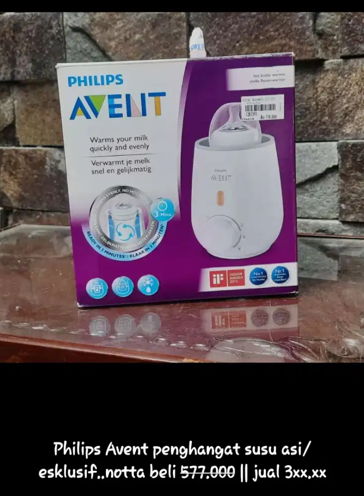 Philips Avent penghangat susu asi & pensteril botol susu