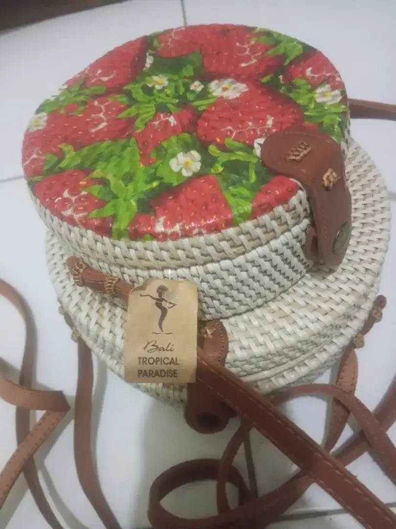 Tas selempang Rotan Bali