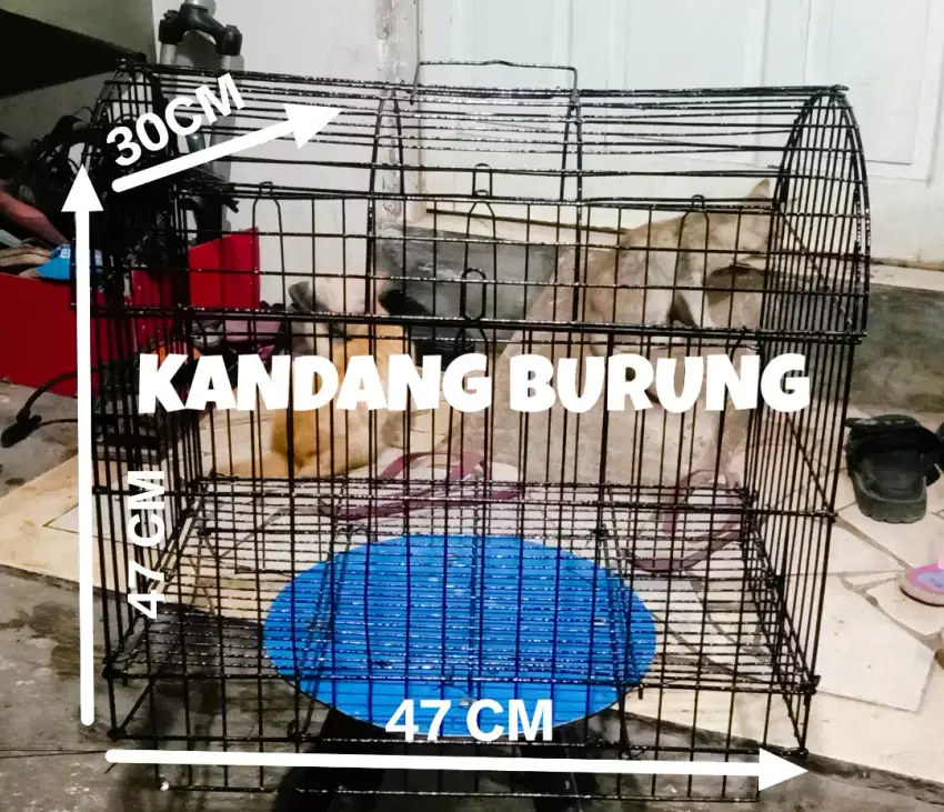 Kandang burung size 47x47x30