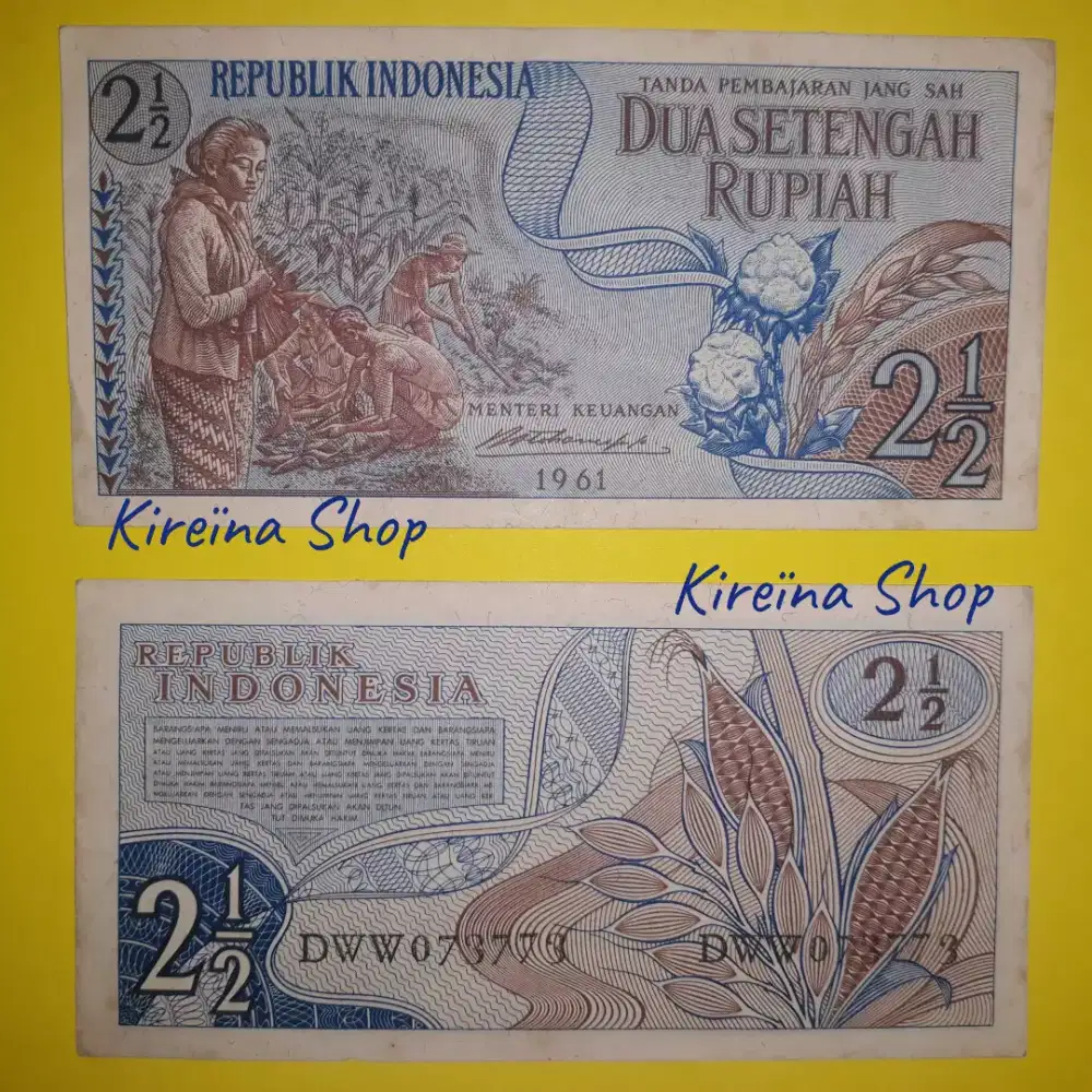 Uang Kuno 1961. Seri Cantik