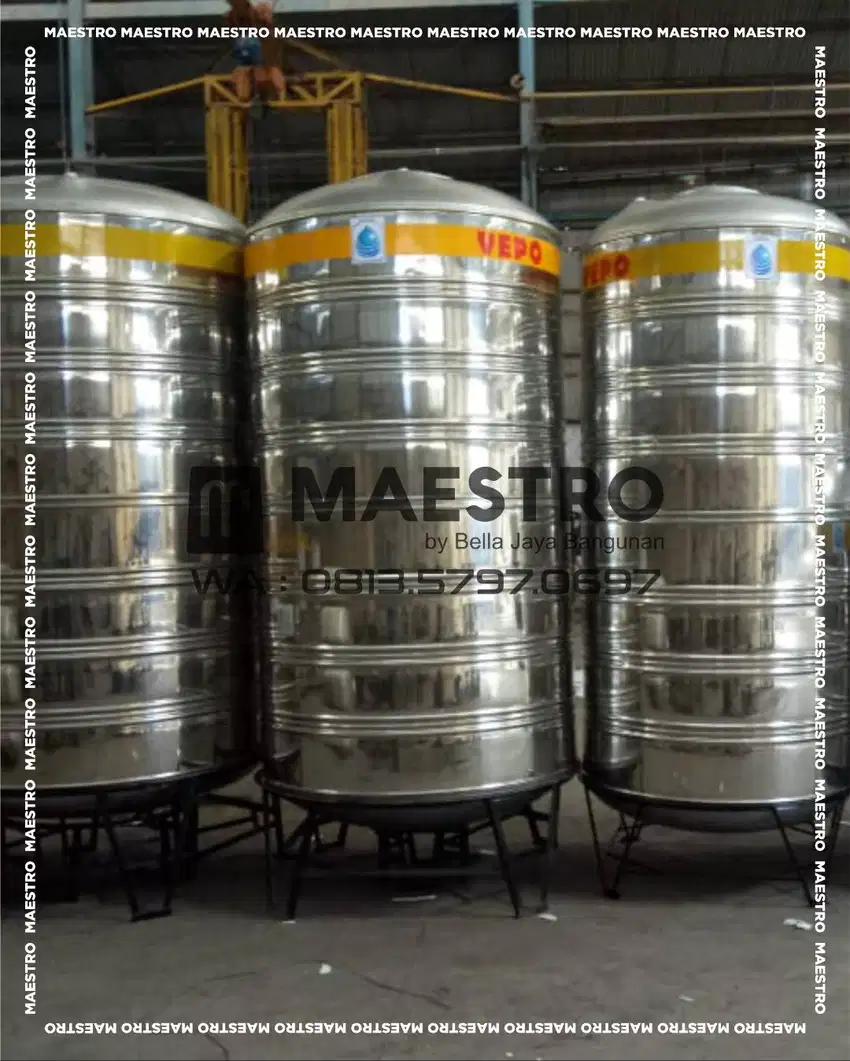 Tandon Air Stainless Steel Anti Lumut garansi pabrik