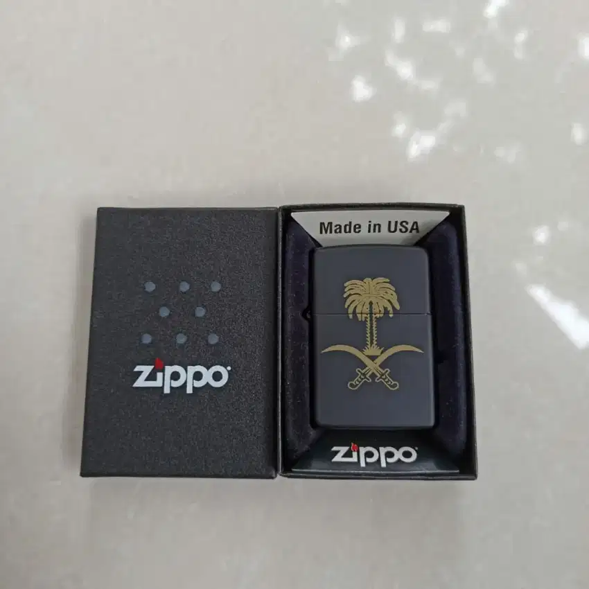 Zippo Saudi Arabia Flag Black Matte Bandung