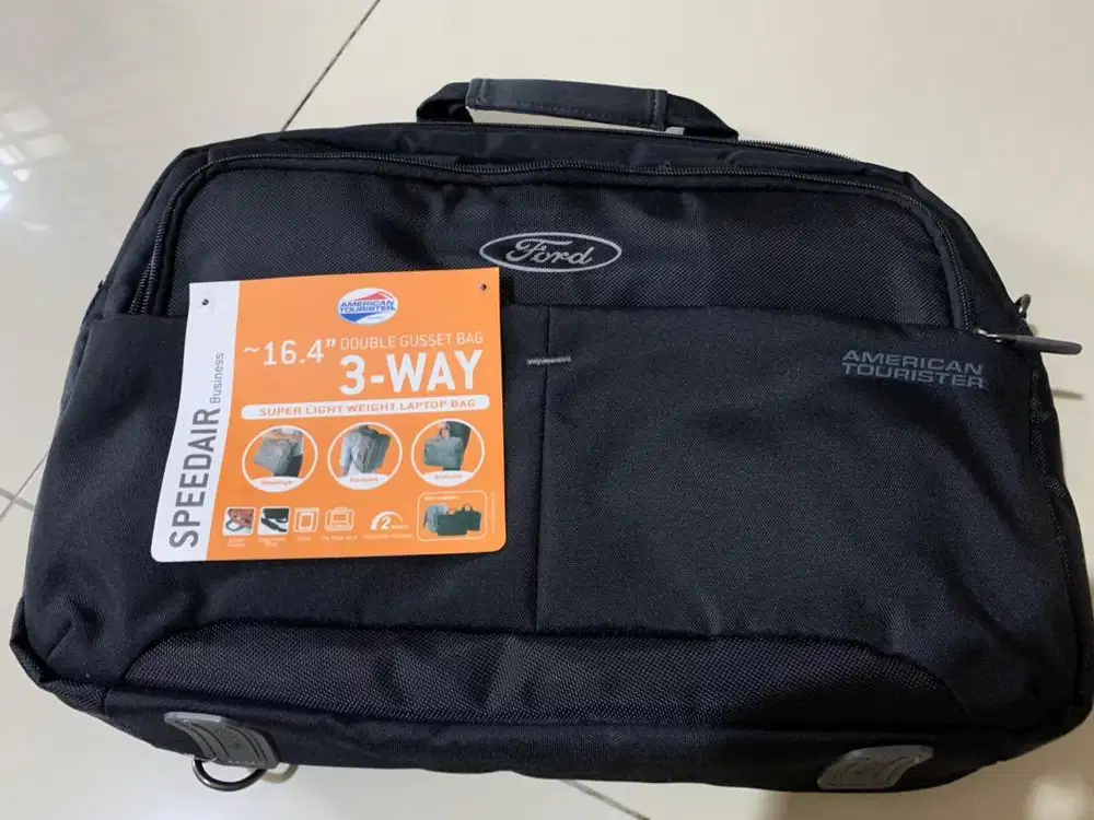 American Tourister Tas Speedair 3-Way Bag - Black - Ford Edition