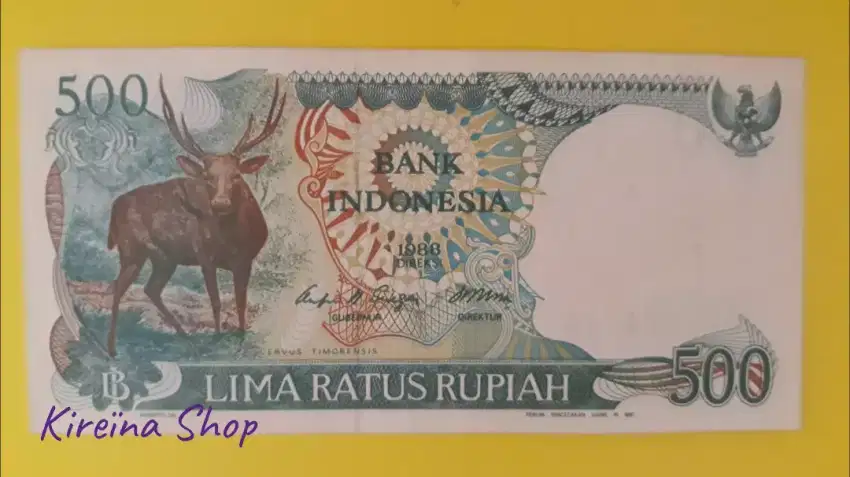 Uang Kuno 1988 500 Rupiah