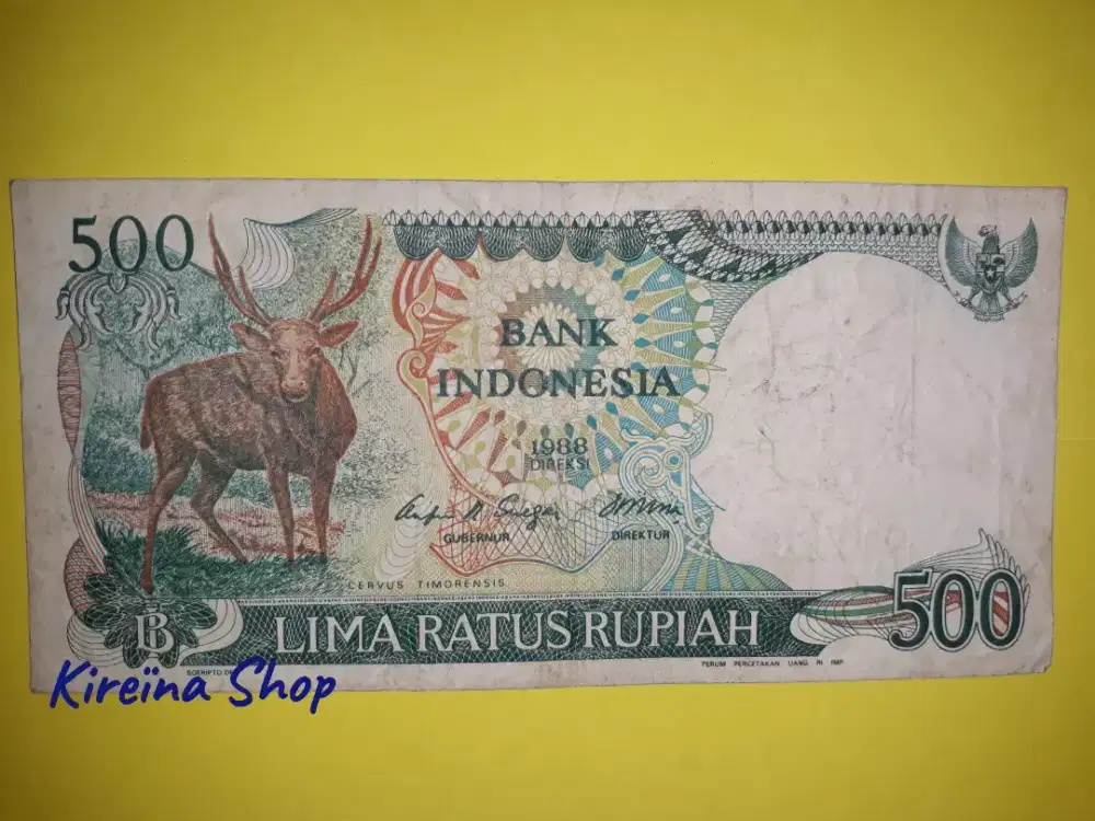 Uang Kuno 1988 500 Rupiah