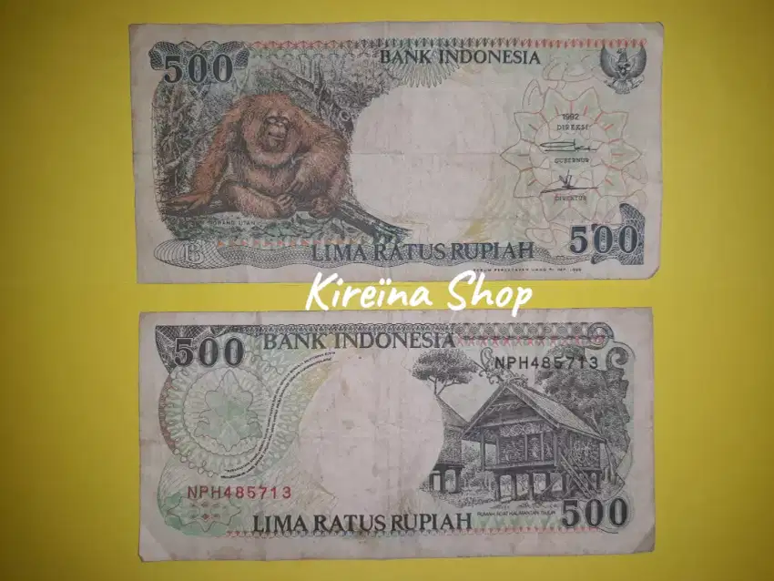 Uang Kuno 1992 500 Rupiah