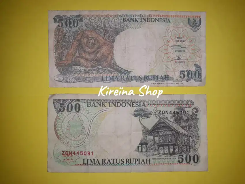 Uang Kuno 1992 500 Rupiah