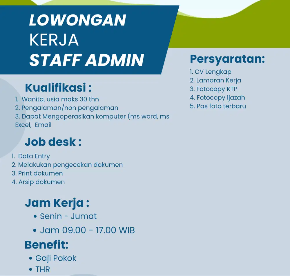 Kerja Kantor - Cari Lowongan Terbaru Di Jakarta Selatan - OLX.co.id