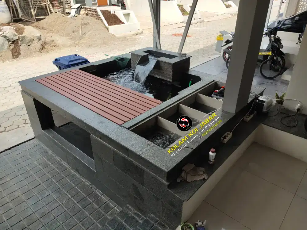 Konstruksi kolam koi