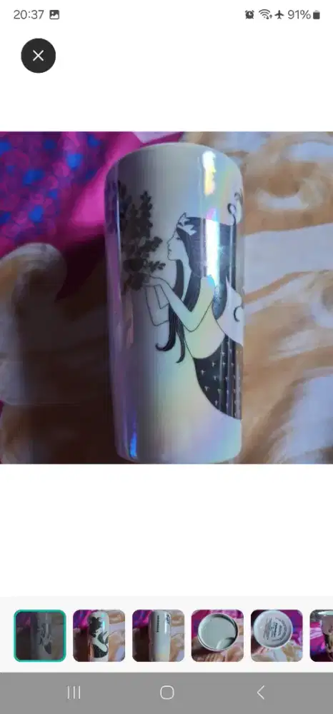 Tumbler Starbucks Mermaid 355Ml