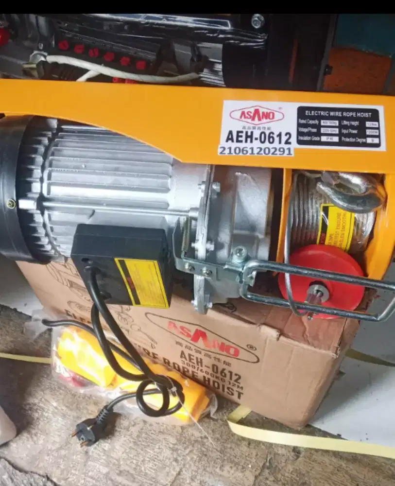(RUMAH TEKNIK JOGJA)katrol hoist 1200 kg, 20 meter