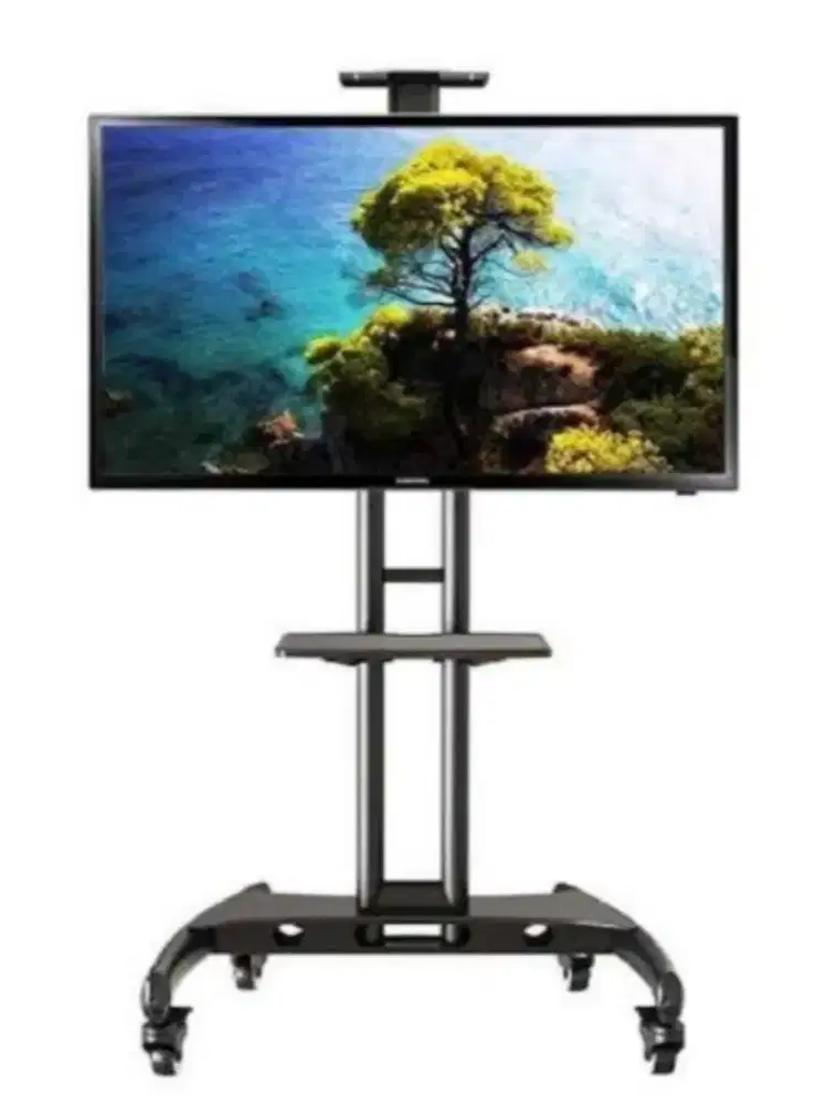 Bracket tv LED stand dorong roda 70 inci