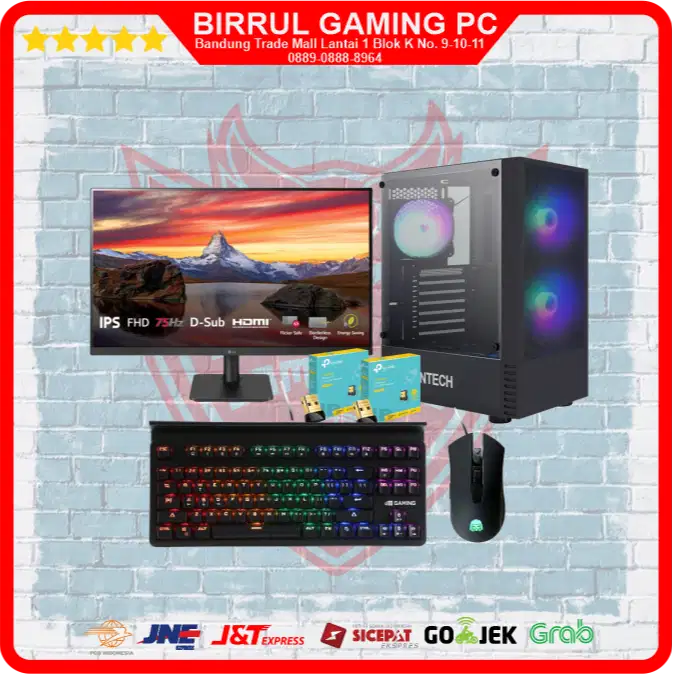 PC Fullset Gaming,Editing,High i5 12400F GTX 1650 4GB siap pakai