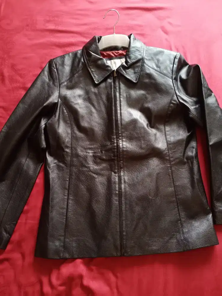 Jaket hitam kulit blazer Worthington