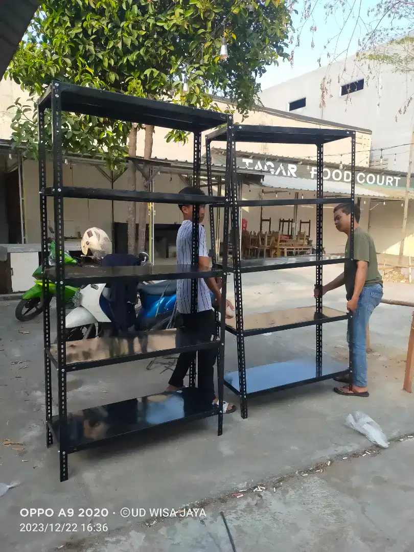 Jual rak besi siku lubang